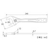 TOP HY-36 Eco Wide Adjustable Wrench, Opening 0.3 - 1.4