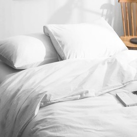 ZPECC White Pillow Cases Queen Size Set of 4, 20x30 Envelope Closure Pillowcases, Soft Plain Brushed Microfiber Covers Hypoallergenic Breathable