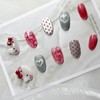 [Handmade Nail Tips] Water Glow Horizontal Cat Nails – Round