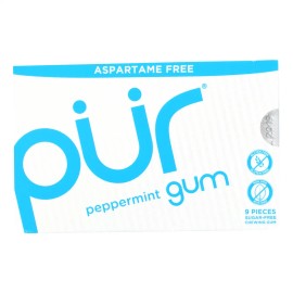 UD Pur Gum Peppermint Aspartame Free Bubble Gum 12.6G Per Piece 9 Pieces Per Case OEM Service Kosher Halal Certified Chocolate