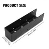 ZUDKSUY 4Pcs Concealed Wood Post Connector Brackets, 2'' x 8''