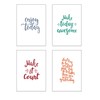 20 Eco-Friendly Blank Motivational Affirmation Greeting Cards Made from Recycled