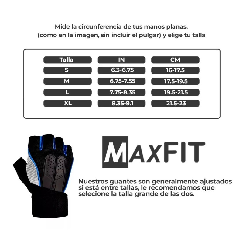 Maxfit Guantes Gym Tacticos Pesas Crossfit Gimnasio Maxfit St002