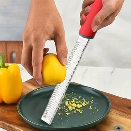 Kitchen Grater - Non-Slip Lemon Zester Tool Cheese Grader | Food Grater and Shredder, Block Cheese Grater with Protective Cover for Parmesan Cheese