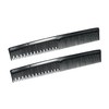 Amelia Beauty, 7in Black Plastic Styling Tease Comb with Inch