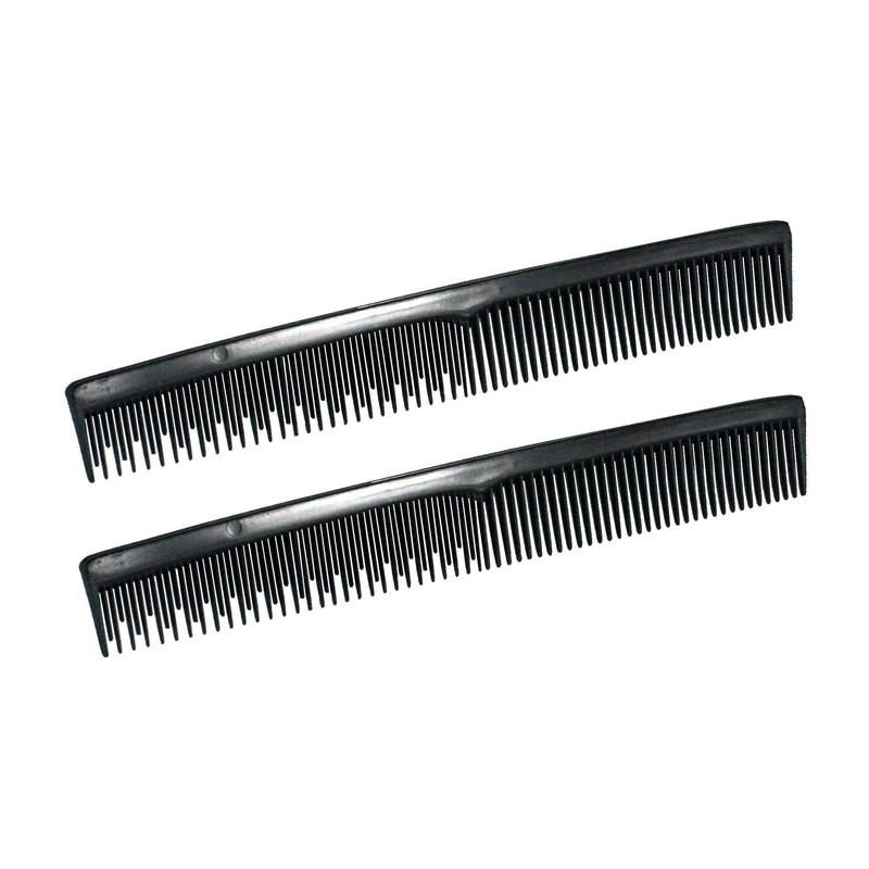 Amelia Beauty, 7in Black Plastic Styling Tease Comb with Inch