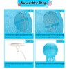Jellyfish Paper Lanterns,Under The Sea Party Decorations 6Pack with String