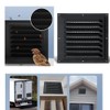 Naisfei Ventilation louver(Black 2 Pack),Gable Vents, Aluminum Walls, Lofts, Garages