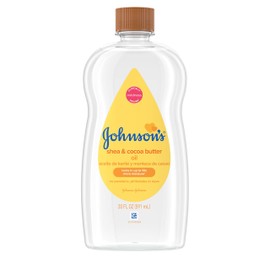Johnson's Baby Oil Shea and Cocoa Butter, 20 Ounce (Pack of 2)