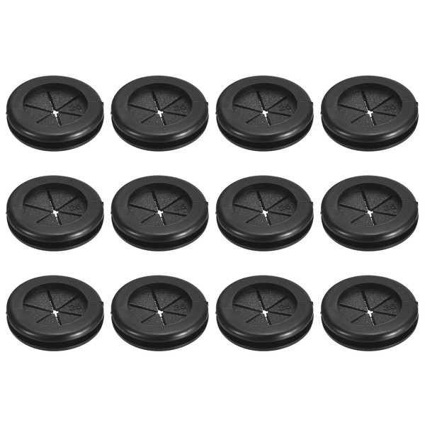 QUARKZMAN Pack of 12 Round Rubber Grommets 13/16 Inch (21