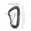 Brotree Carabiner with 1200 kg Load Capacity, Carabiner Hook with