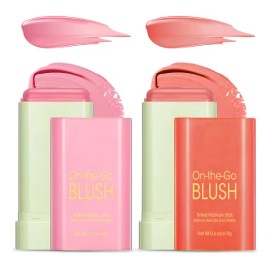 2pz Rubo Barra Hidratante Crema Natural Colorete Larga Durac Tono Del Maquillaje Shy Pink+orange