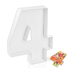Hayaww Digital Candy Box Numbers Gift Box 3D Cardboard Decorative Tray for Filling Birthday Cardboard Large Cardboard Numbers for Birthday Birthday (4)