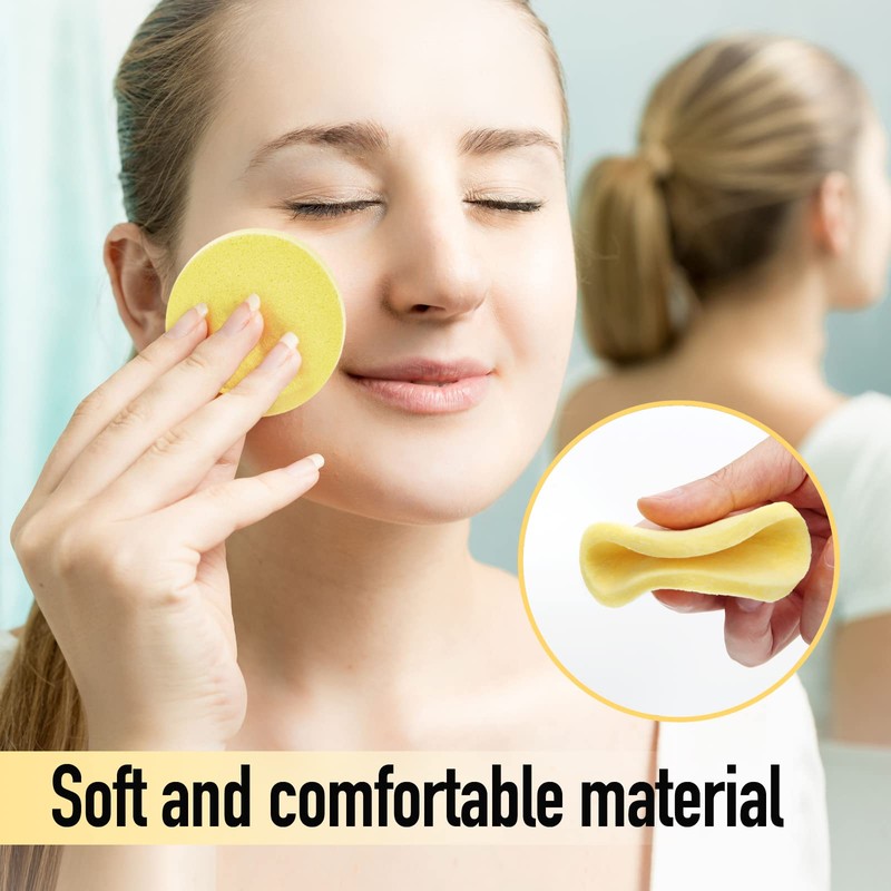 120 Pcs Facial Sponge Compressed, Luxiv Face Cleansing Sponge Estheticians