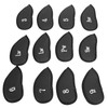 12Pcs Golf Iron Covers Set with Numbers Soft Protective Golf