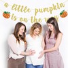 Banner con texto en inglés «A little Pumpkin Is On