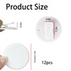 12 Pack White Shower Curtain Clips – Self Adhesive Showers
