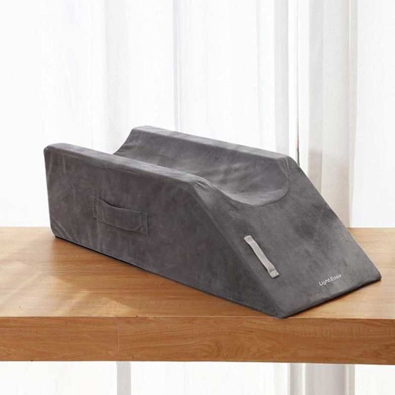 LightEase Memory Foam Leg Support and Elevation Pillow w/Dual Handles