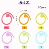 Samcos Knitting Markers, Stitch Markers, 30 Count Markers, Metal Needle