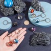 OLYCRAFT 8 Pieces Solar System Planet Key Chain Pendant Crystal