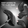 Golf Iron Headcovers 10 Pack Set Synthetic Leather with Magnetic
