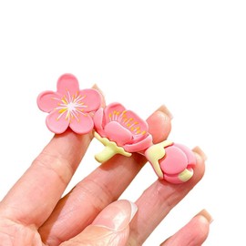 Set of 3 Flower Hair Clips Ideal for Girls, Ladies, Parties, Weddings and Spring