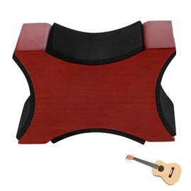 Guitar Neck Support, String Instrument Neck Support Guitar Neck Support Cradle Guitar Luthier Tool for Electric Acoustic Guitar Neck Rest Wooden Neck Rest for Repair, Cleaning Care, Mahogany Colour