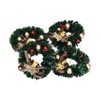 10Pcs Christmas Wreaths Miniature Scene Models Dollhouse Accessories for Above