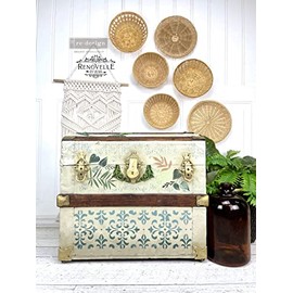 FLORAL DE AMOR- Greenery House - Small Transfers 6"x12" 3 Sheets Rub on Transfers for Furniture Vintage Rub on Transfers Stickers for Crafts Classic Spring Summer Autumn Decoration Transfers