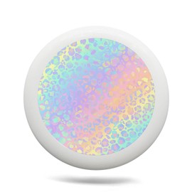 Uanvaha Rainbow Leopard Flying Discs Animal Print Ultimate Disc Equipment 175g for Teens Adults Beginners and Advanced Players