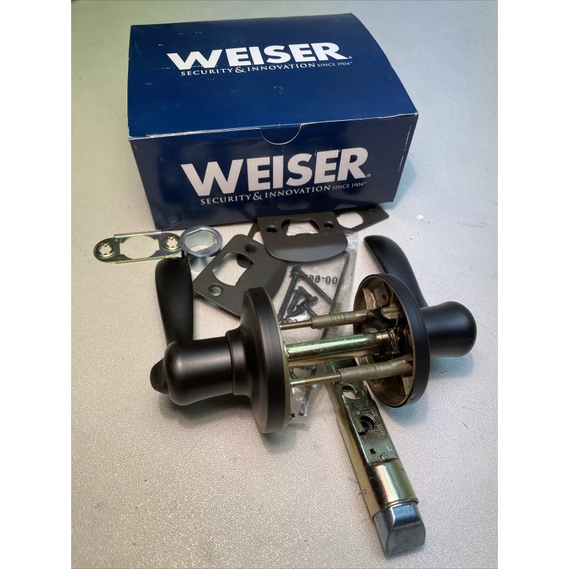 Weiser Lock GLA331 TC11P B 6LS1R1 Toluca Privacy Lever, Venetian