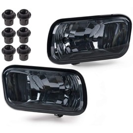 CNNELL Fog Lights Compatible with Dodge Ram 1500 2009-2012/Fit Dodge Ram 2500 3500 2010-2018 Smoky Lens W/Bolt