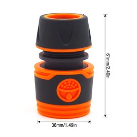 YeenGreen Hose Connector, Pack of 4 Quick Coupling, End Connector Hose Couplings for 1/2 Inch Hose Line, Easy Installation, Premium Quick Coupling, with Water Stop