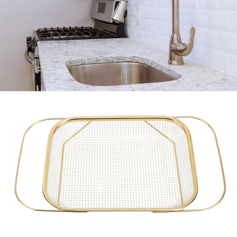 Over The Sink Colander, Rectangle Stainless Steel Over The Sink