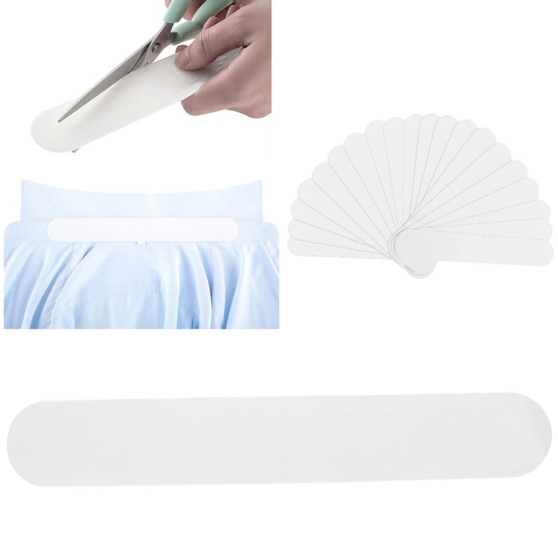 20pcs Collar Sweat Pads Disposable Hat Collar Sweat Stains SelfAdhesive