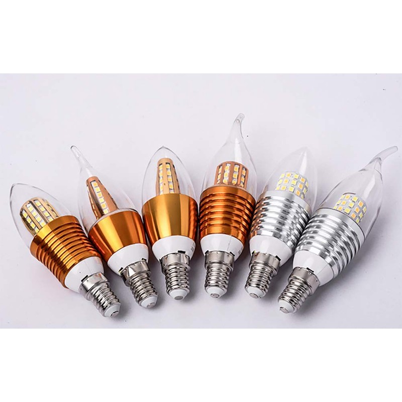 BesYouSel E14 LED Candelabra Base Bulbs 5W Decorative Candle Base