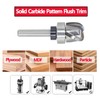 Pattern Flush Trim Router Bit 1/4 Shank, 3-Flute, 1/4" Radius,