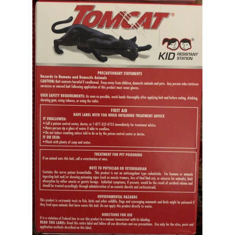 TOMCAT Disposable Mouse Tom Cat Killing Bait Stations Bait Stations