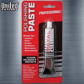 Metal Glo Polishing Paste | Premium Quality Polishing Paste | Polishes Most Metals | Liven Up Old Metals with New Shine | Ideal for Knife Blades and More | 1.4 Oz. Tube