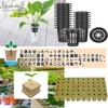 S.fields.inc Rock Wool Block Hydroponics Pot, Set of 50, Seedling