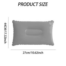Pack of 2 Inflatable Pillows, Camping, Travel Pillow, Inflatable Camping Pillow for Sleeping, Ultralight Flocking Pillow, Beach Pillow, Inflatable for Outdoor, Travel, Hiking