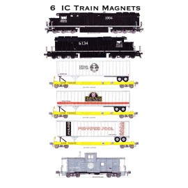 Illinois Central Piggyback Train 6 magnets Andy Fletcher