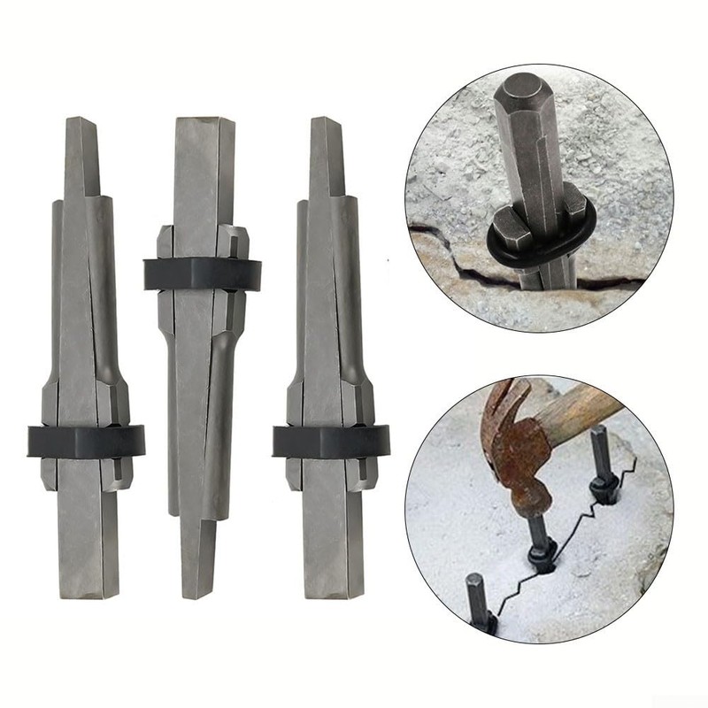 Stone Splitter, 23 mm Metal Plug Wedges Concrete Rock Stone