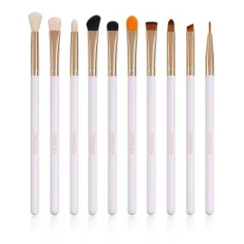 Docolor Set de 10 brochas de maquillaje Docolor DB1004 blanco