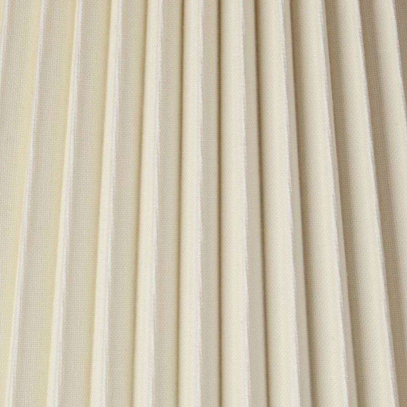 Ivory Linen Knife Pleat Medium Lamp Shade 9" Top x