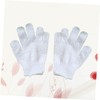 Guantes Exfoliantes de Cinco Dedos para Ducha y Spa Reversibles