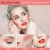 LOPHE Liquid Blush for Cheeks, Soft Cream Liquid Blush, Natural-Looking