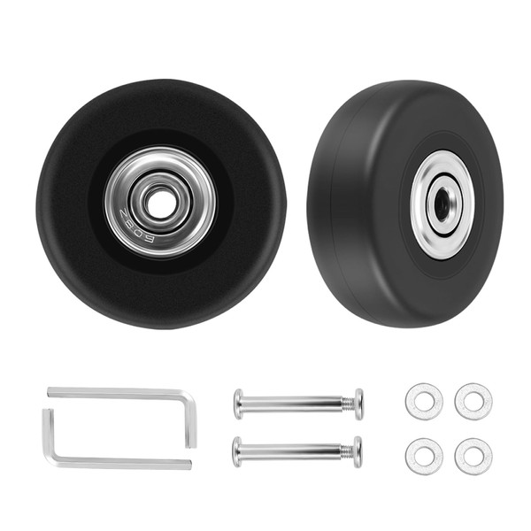 Xuzxinze 2 Sets of Luggage Suitcase Replacement Wheels Axles Deluxe