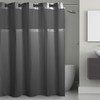 Hookless It's A Snap! 3-in-1 Shower Curtain With Waffle Fabric,