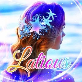 Latious Seashell Bridal Hair Vine Colorful Pearl Hairband Beach Wedding Hair Accessories for Women (Colorful, One Size)